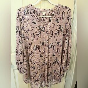 Cato Lavender Floral Top
